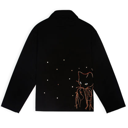 LUNA UNISEX  DENIM EMBROIDERED  JACKET