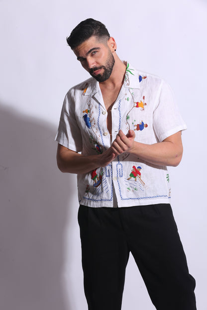 SHORELINE SHINE LINEN SHIRT