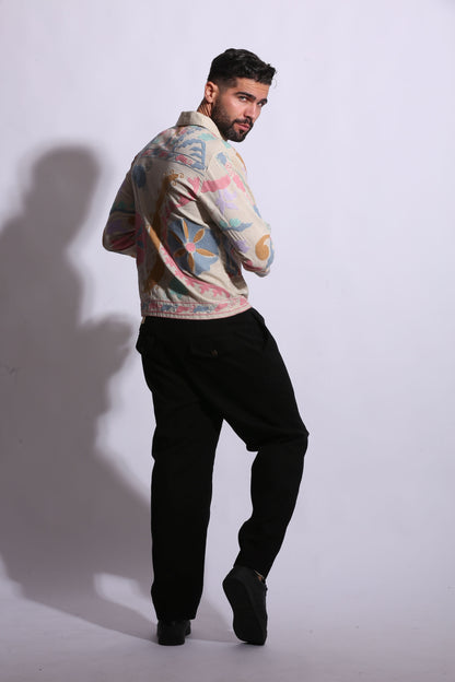 SUZANI MOTIF EMBROIDERED SHIRT