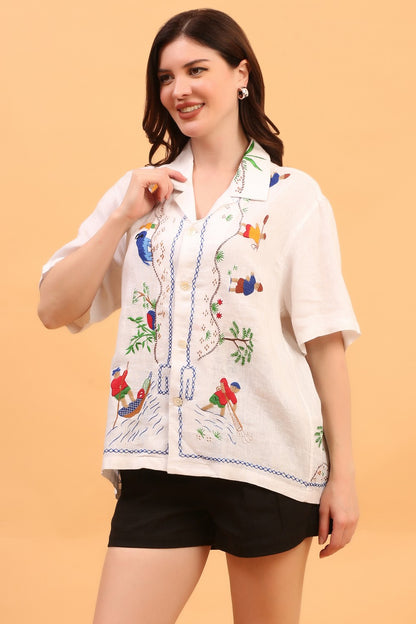 SHORELINE SHINE LINEN SHIRT