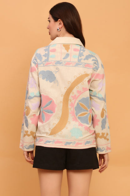 SUZANI MOTIF EMBROIDERED SHIRT